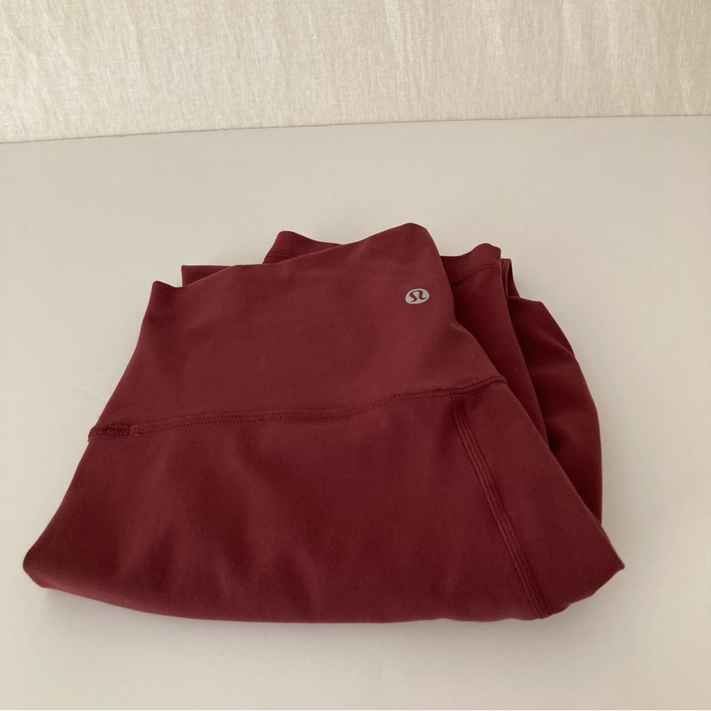 lululemon Burgundy Align Leggings
